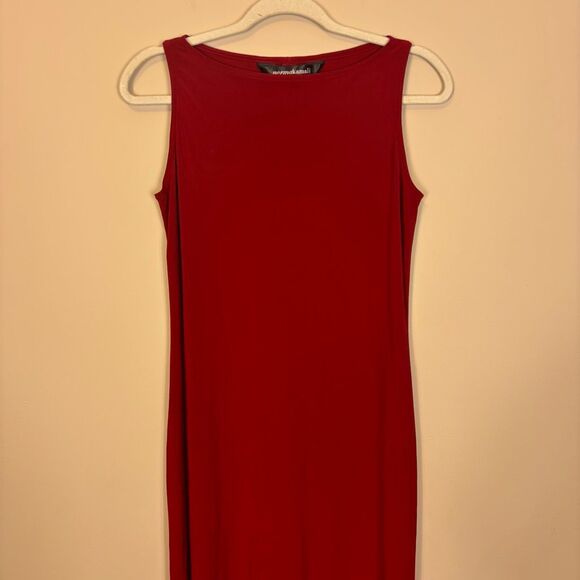 Norma Kamali Red Sleeveless Dress Size Medium - Picture 3 of 6